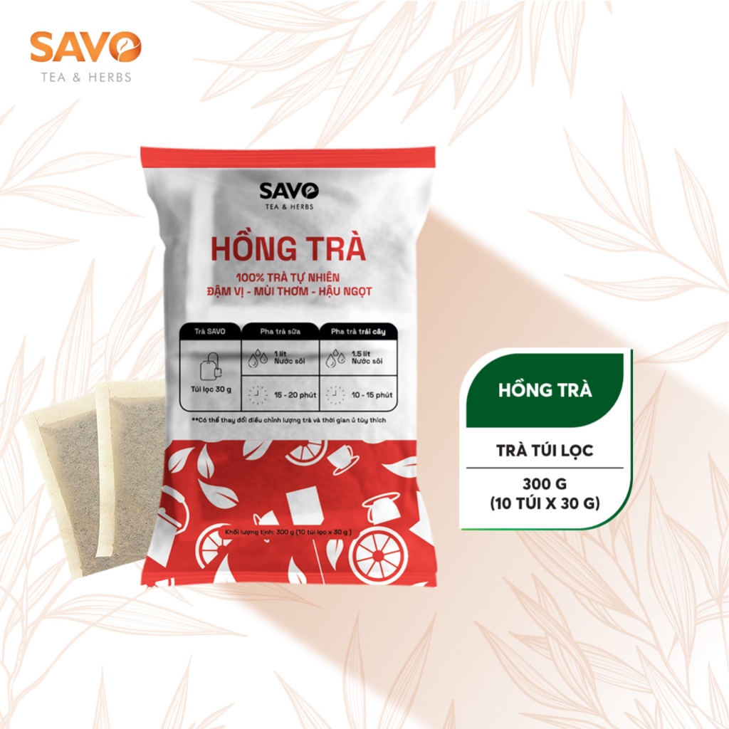 Hồng trà túi lọc savo 300g