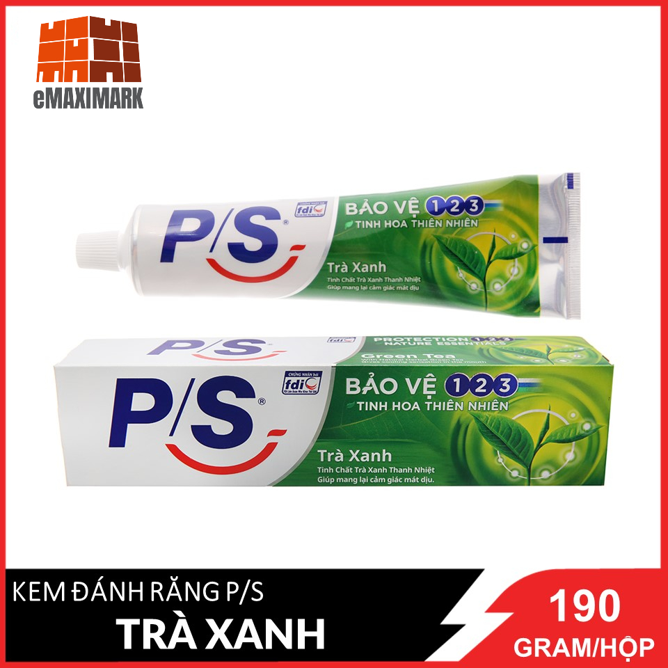 Kem đánh răng p/s 123 trà xanh 190g