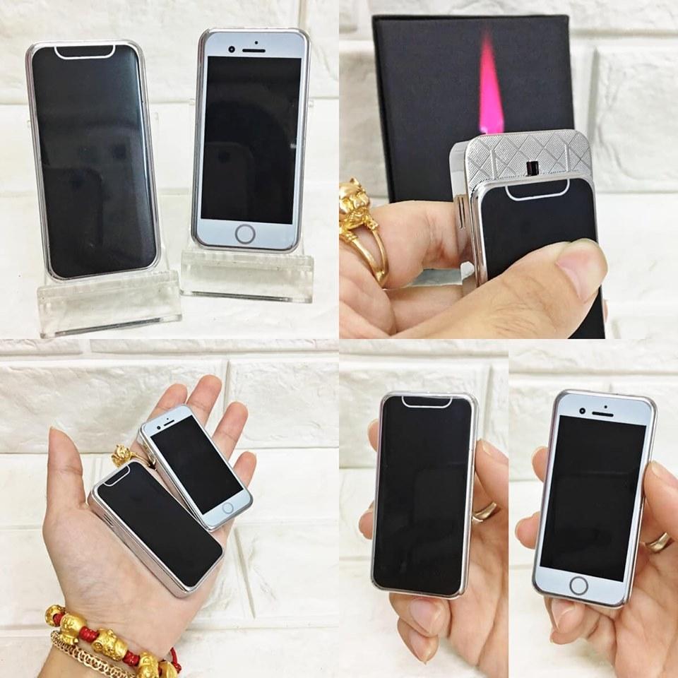 [HCM]BẬT LỬA KHÒ - TRƯỢT HÌNH ĐIỆN THOẠI IPHÔNE MINI - (XÀI GAS)