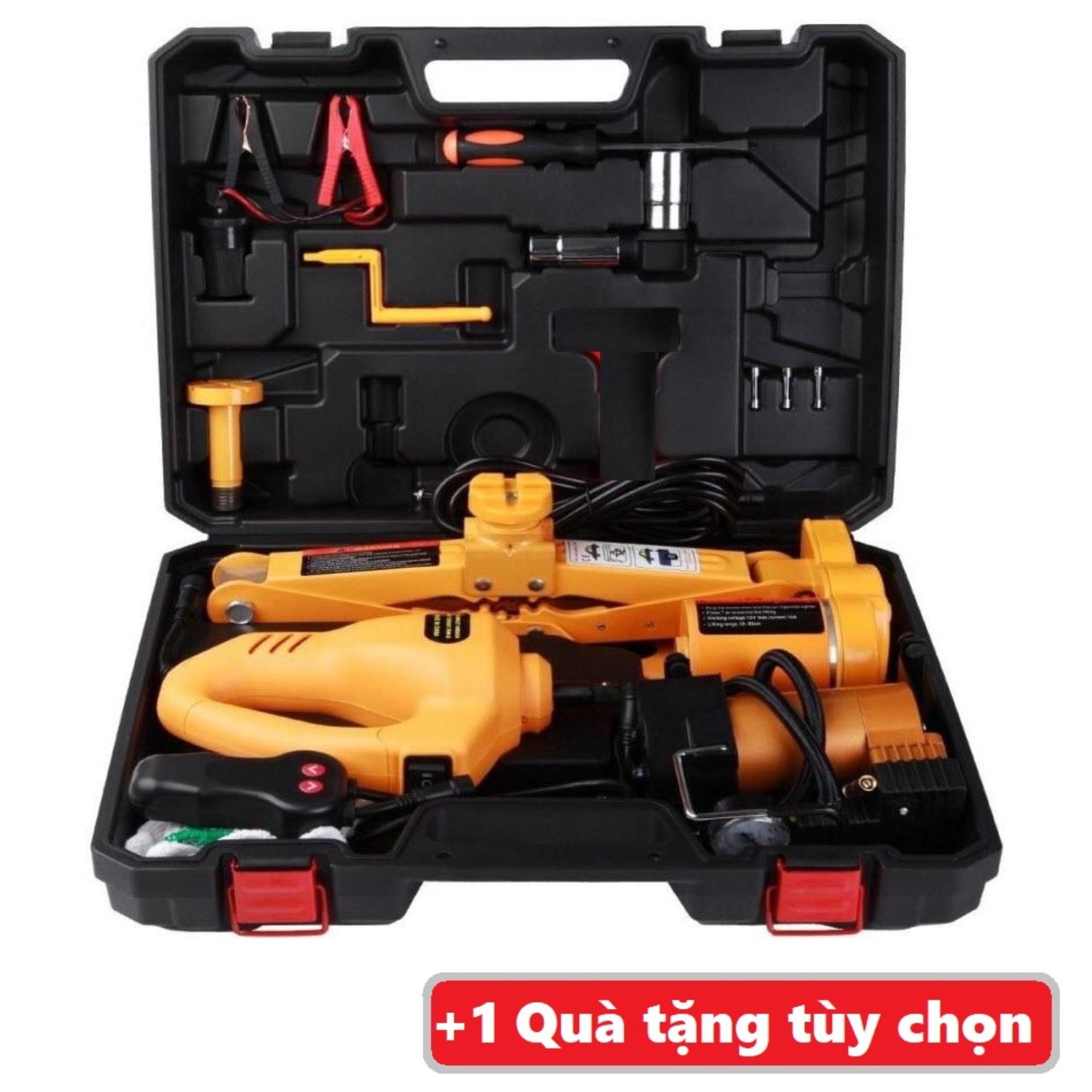 Bộ kích gầm ô tô 12V - Con Đội Điện Nâng Gầm xe hơi - Máy bắn ốc - Bộ kích ô tô - Bơm lốp ô tô