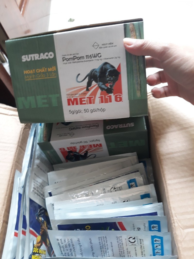 Trừ sâu sinh học met116 - met 116 trừ sâu sinh học - bộ 5 gói