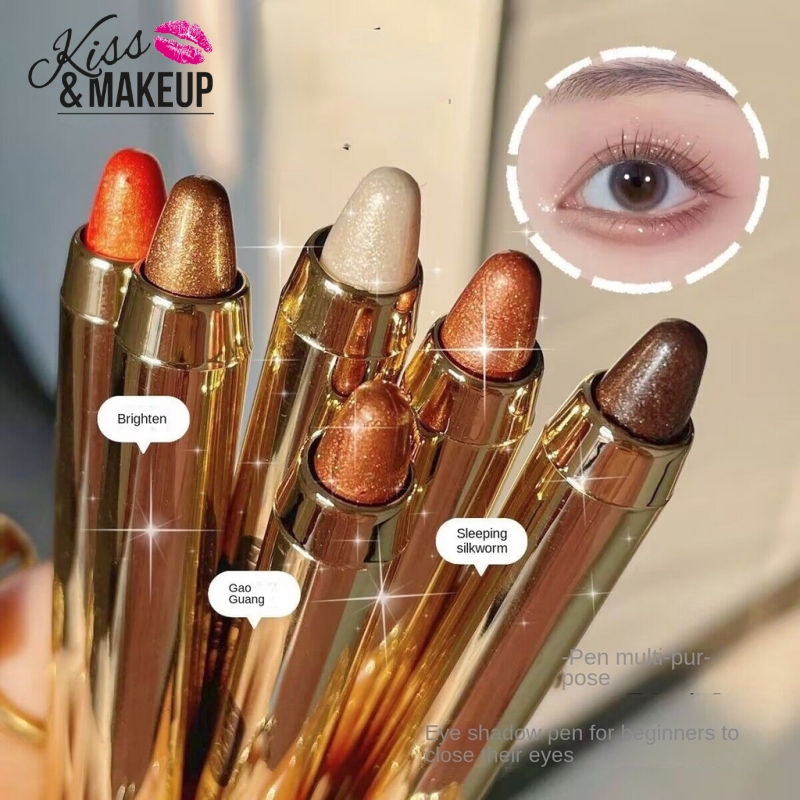 Phấn mắt 2 đầu dạng bút MYHO hiệu ứng nhũ kim tuyến lấp lánh