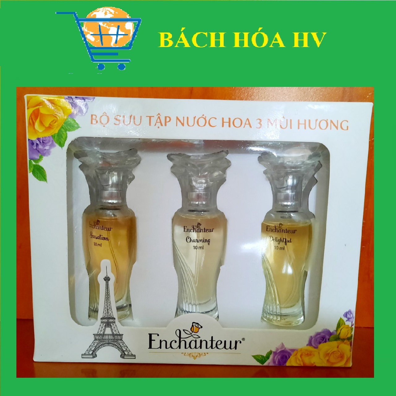 Bộ sưu tập nước hoa enchanteur 10ml 3 mùi - bach hoa hv