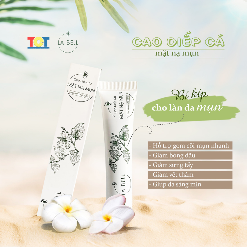 Mặt nạ mụn cao diếp cá labell - món quà từ thiên nhiên