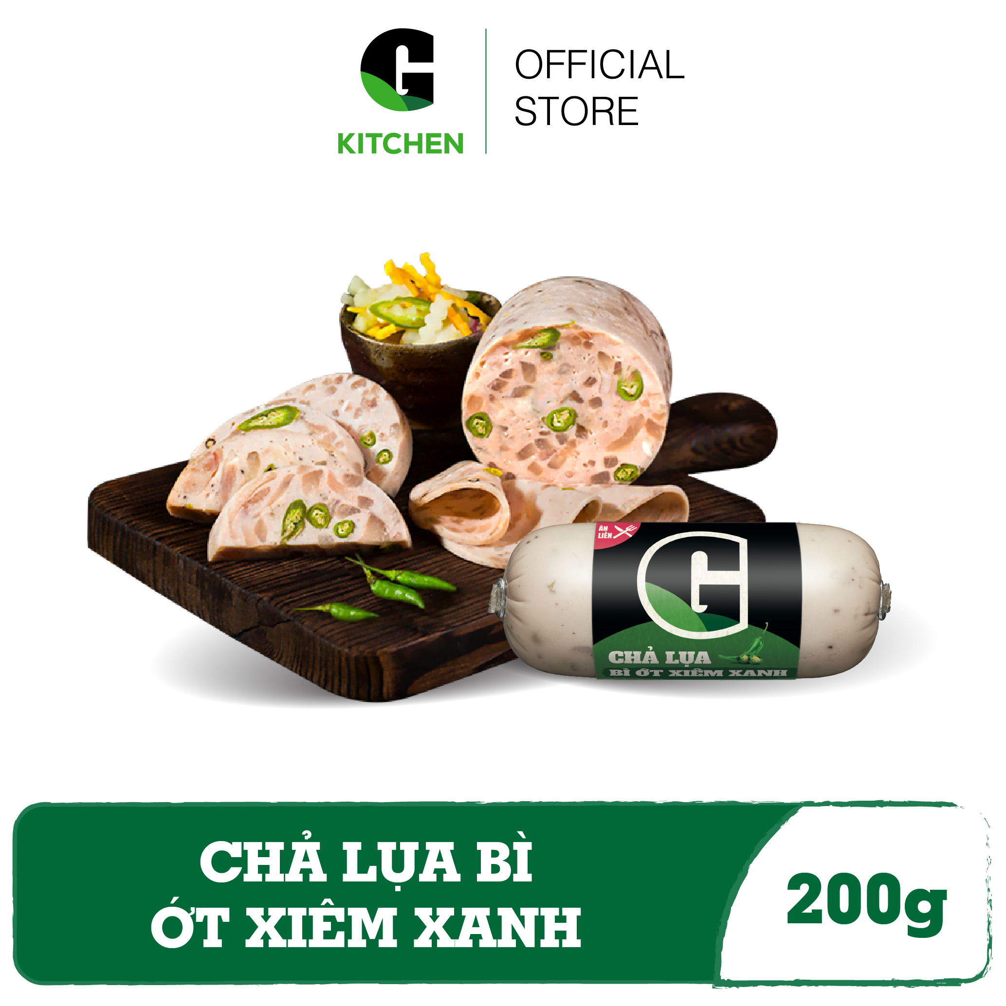[Giao nội thành HCM] Chả Lụa Bì Ớt Xiêm Xanh G Kitchen 200g