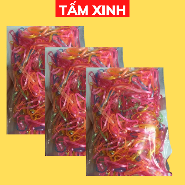 Chun buộc tóc nhiều màu chắc chắn hàng loại 1 - dây buộc tóc