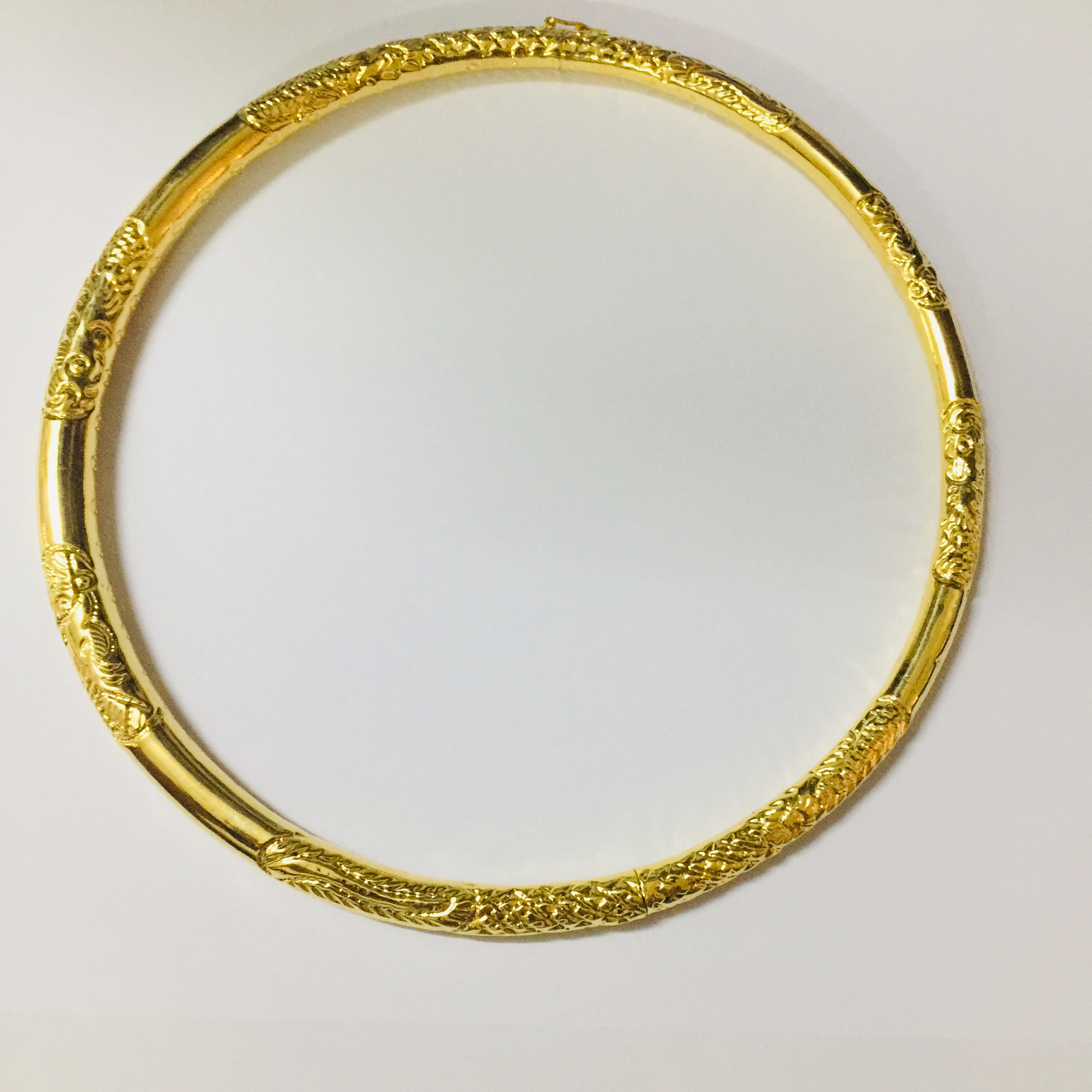 [HCM]KIỀNG CỔ MẠ VÀNG CHẠM RỒNG PHƯỢNG TINH XẢO