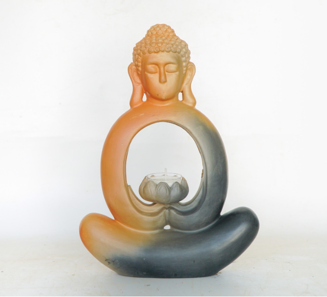 Tượng đốt nụ trầm hình Phật thiền vô ngôn - TTT43