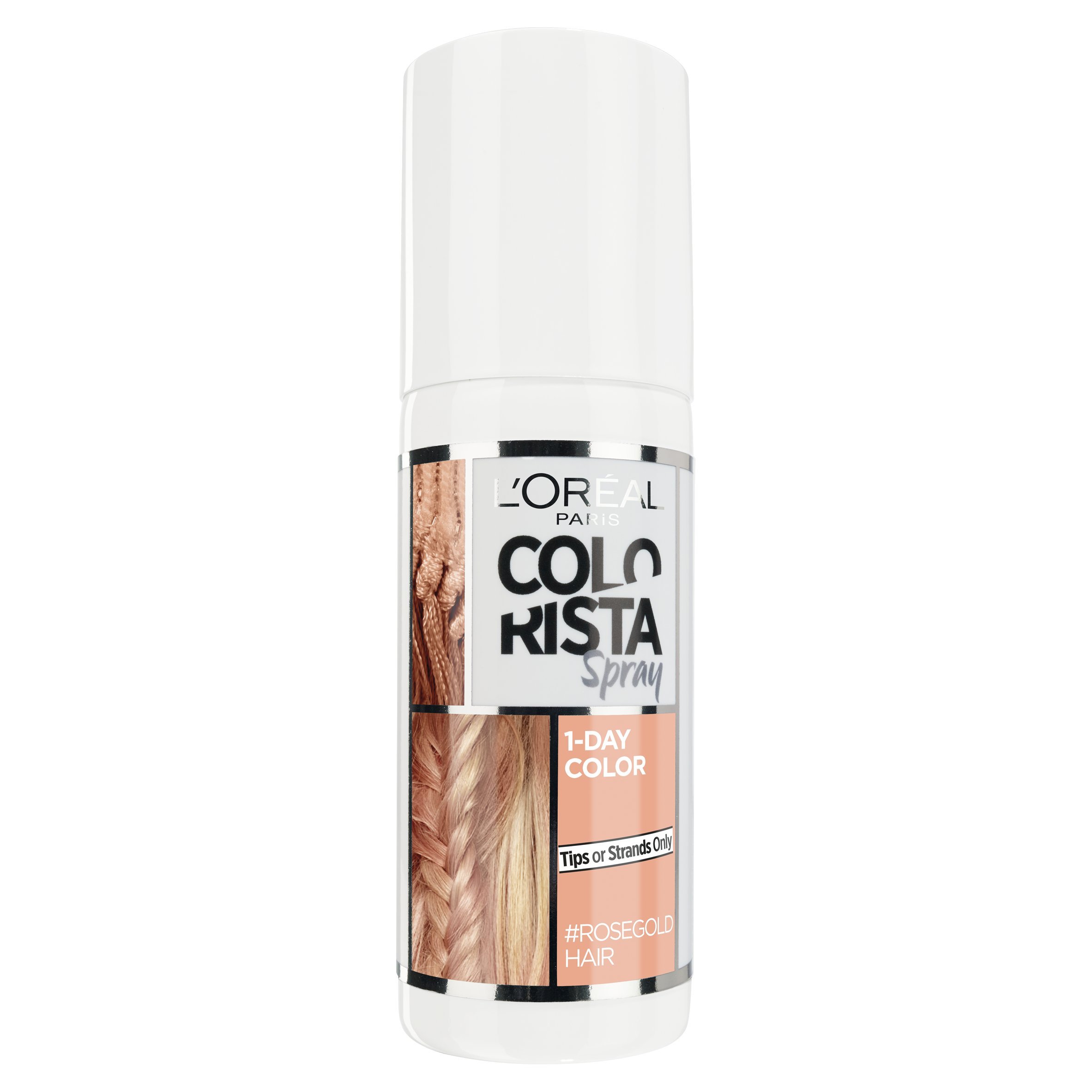 Nhuộm Tóc Tạm Thời Dạng Xịt Colorista Spray Hair Colour 1 Day Rose Gold Hair 75ml