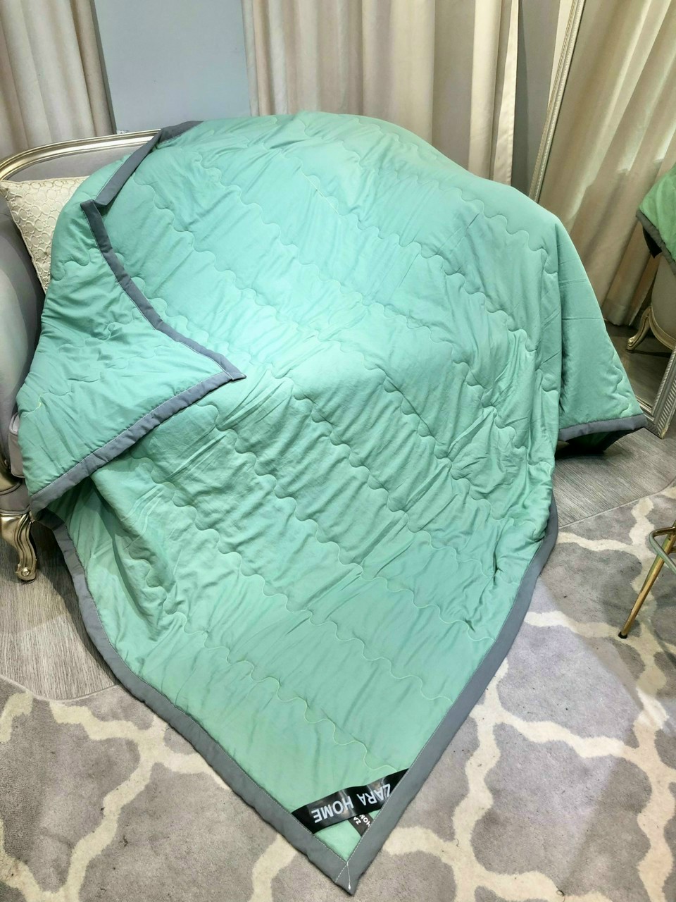 Chăn mền, chăn hè zara home 2mx2m3 cotton đũi hè thu mẫu giao ngẫu nhiên.