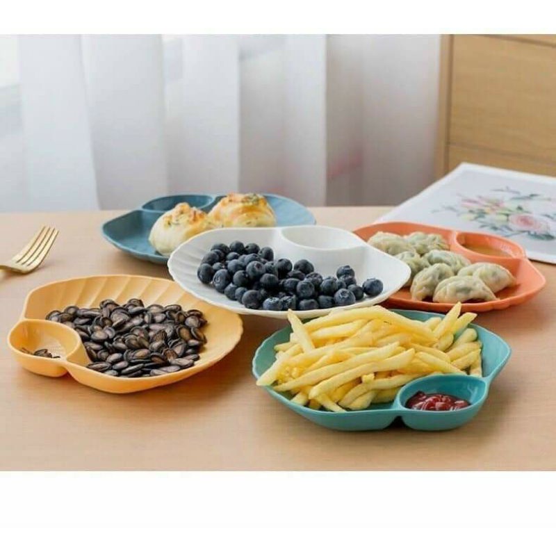 Sét 4 đĩa để bàn hình sò dercor màu sắc bắt mắt siêu xinh