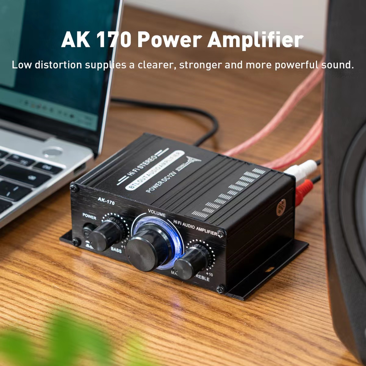 Bộ khuếch đại mini ak170 400w 12v bộ khuếch đại âm thanh