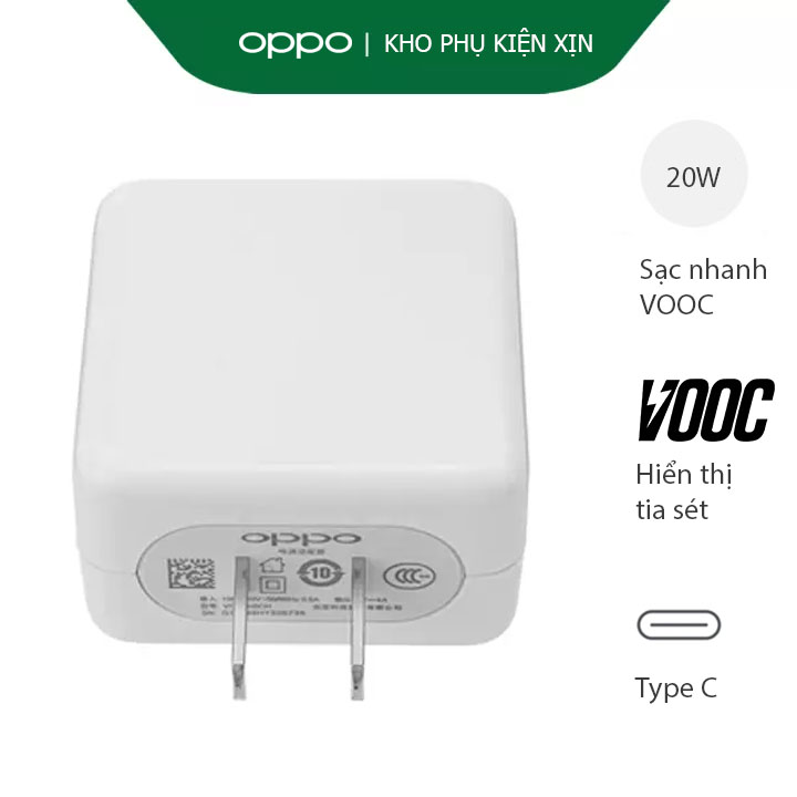 Củ Sạc Nhanh VOOC Cho Oppo Reno 2F