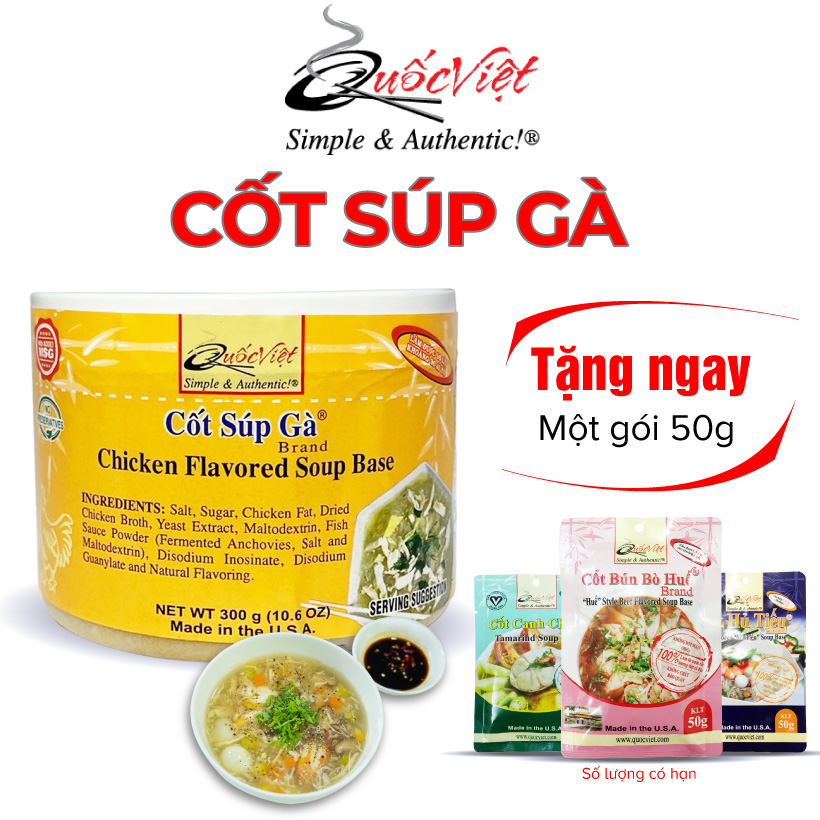 Cốt Gia vị nấu Súp Gà Quốc Việt hộp 300g