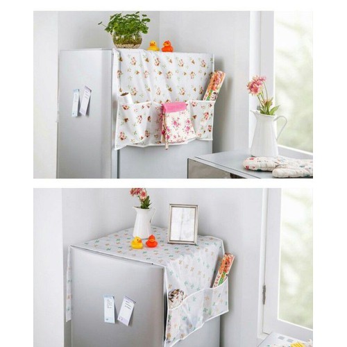 Tấm phủ tủ lạnh có ô để đồ