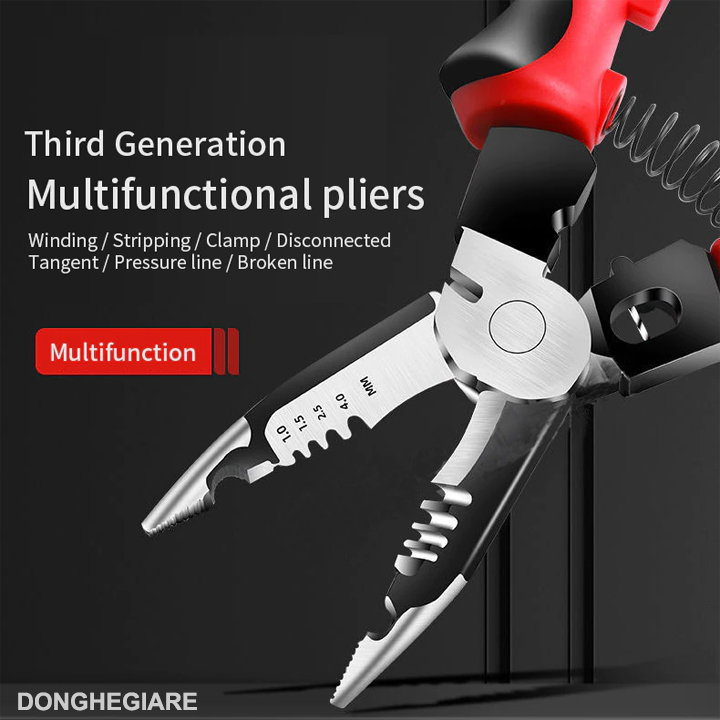 KÌM ĐIỆN ĐA NĂNG 9 TRONG 1 KIỀM TUỐT DÂY ĐIỆN KỀM ĐA NĂNG NHẬT BẢN BẰNG THÉP CR-V CAO CẤP DỤNG CỤ CẦM TAY THỢ SỬA ĐIỆN