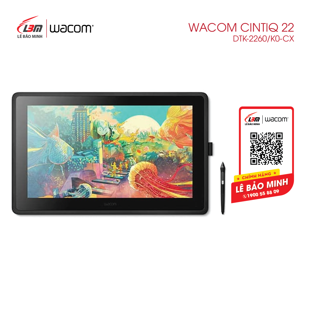 [voucher 9% max 1,5tr]BẢNG VẼ ĐIỆN TỬ HIỆU WACOM CINTIQ 22 DTK-2260/K0-CX