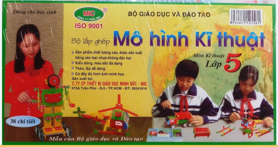 Bộ lắp ghép mô hình kỹ thuật lớp 5