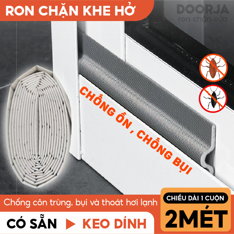 Thanh Chặn Khe Cửa Chống Bụi Chống Ồn Chống Gió Dán Cửa Sổ DOORJA