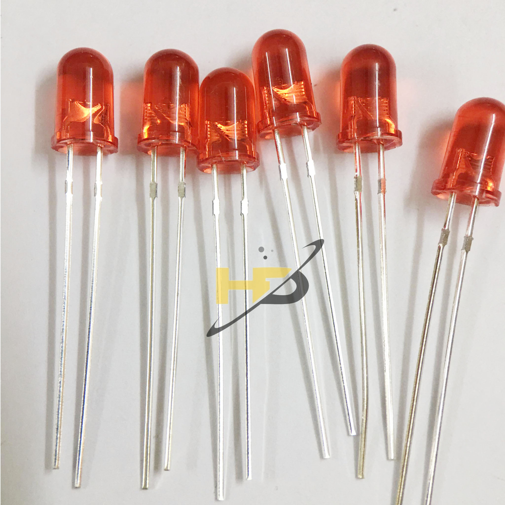 Linh Kiện Đèn, Bộ 50 Con Led 5mm Ánh Sáng Đỏ