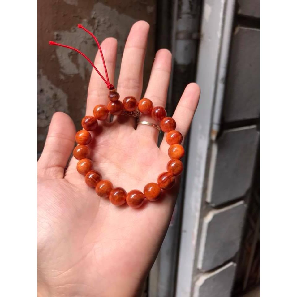Vòng tay phong thủy gỗ Nu Huyết Long hạt tròn cao cấp - Mang lại may mắn và tài lộc cho người đeo ( Nam, nữ) - [ẢNH THẬT]