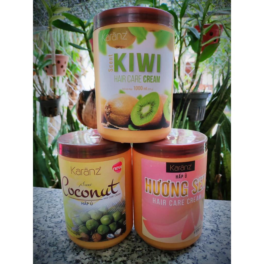 Combo 3 hủ hấp dầu Karanz 1000ml khác loại giúp dưỡng tóc mềm mượt, hết khô xơ