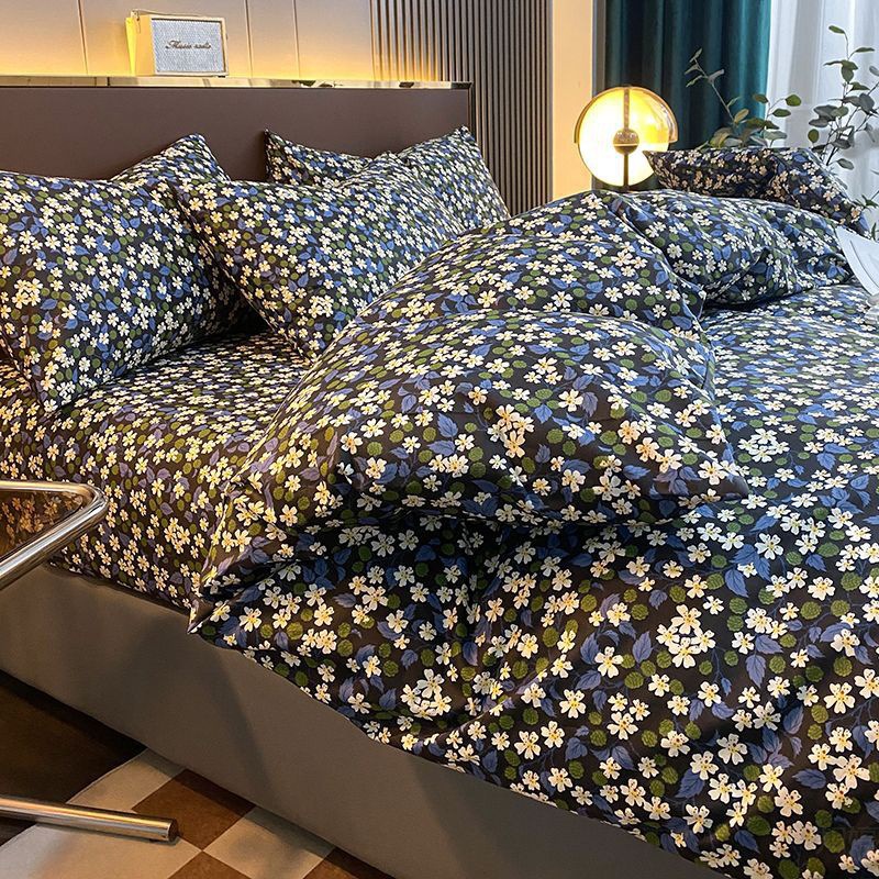 (HOT) Bộ Ba Mảnh Bán Buôn Bộ Bốn Mảnh Thông Dụng Bốn Mùa 100 Bộ Ga Trải Giường Ký Túc Xá Bốn Mảnh Cotton Một Mảnh
