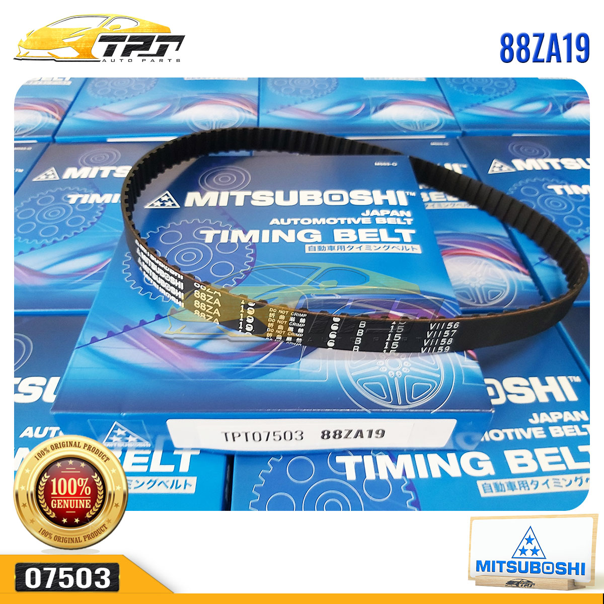 Dây Curoa Cam / Dây Đai Răng Suzuki SUPER CARRY - Toyota COROLLA 83-88 1.3-1.6 88ZA19 MITSUBOSHI - Japan