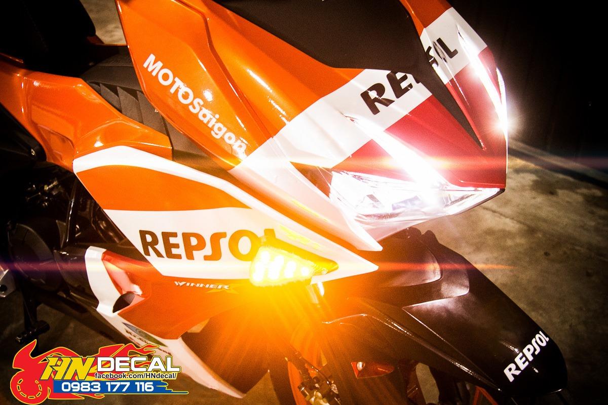 Tem trùm winner x vàng đen repsol