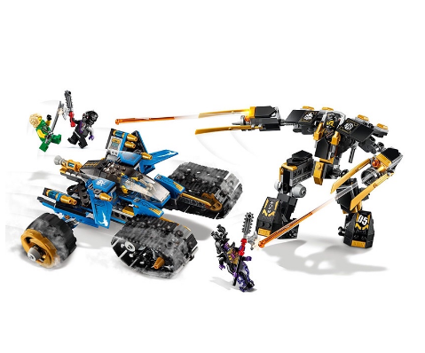 Lego xếp hình ninjago cỗ xe thuỷ chiến của jay leji 44005 - 608 mảnh