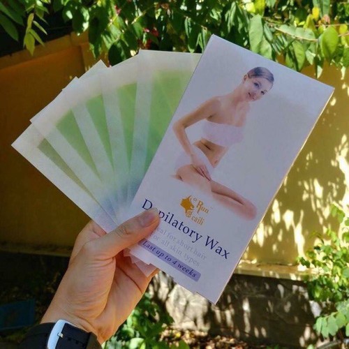 Hộp 10 Miếng Wax Lạnh Depilatory Cho Tay, Chân, Body