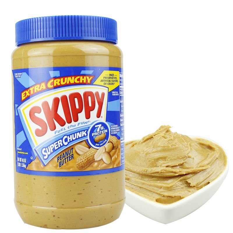 Bơ đậu phộng Skippy Crunchy hộp 1.36kg