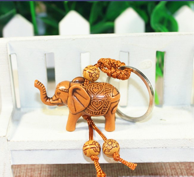 Móc khóa ô tô, xe máy, móc khóa điện thoại biểu tượng Voi phong thủy thu hút may mắn, tiền tài- Phụ kiện phong thủy may mắn