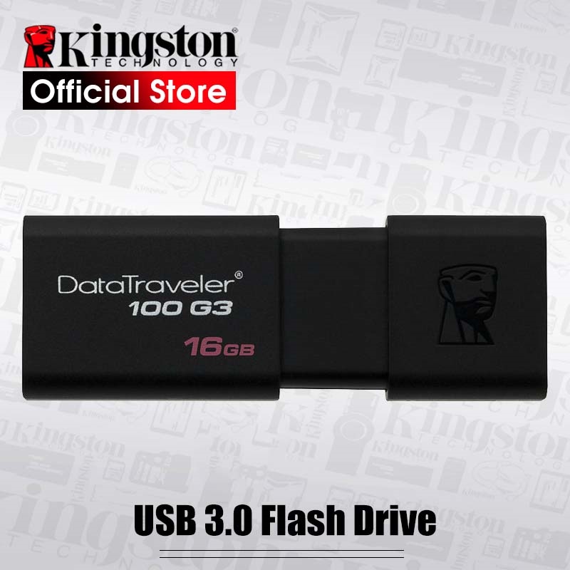 ﹍✜ Kingston DT100G3 128GB USB Flash Drives 16GB 32GB 64GB USB 3.0 Pen Drive high speed PenDrives USB Stick