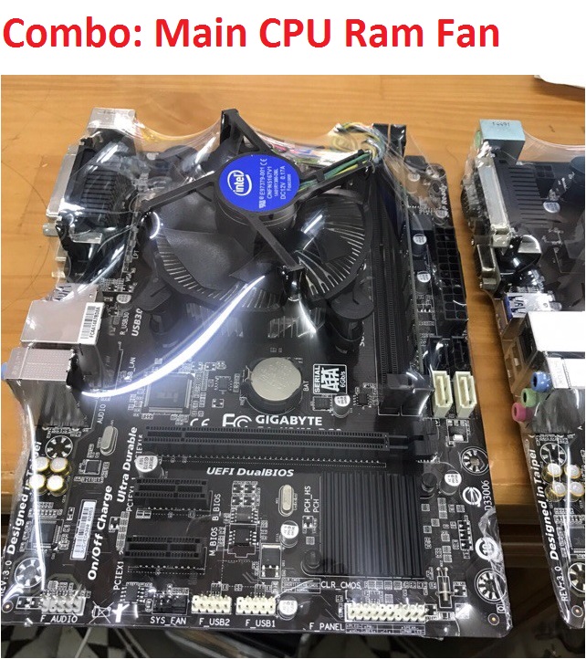 COMBO MAIN CPU RAM FAN H81 B75 B85 đủ hãng lắp case