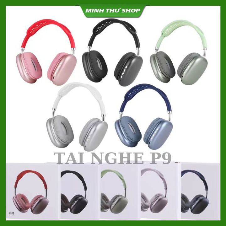 Tai Nghe Bluetooth Chụp Tai P9 MAX Tai Nghe Chụp Tai Bluetooth Gaming Có Micro đàm ThoạI Giảm Tiếng ồn Thông Minh
