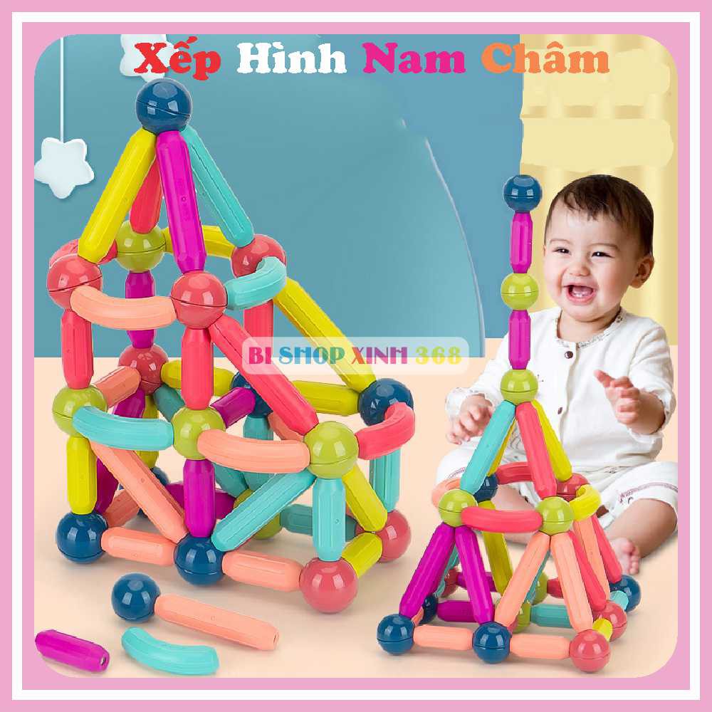 [Giá Sỉ] Nam Châm Xếp Hình Thông Minh Cho Bé Cao Cấp