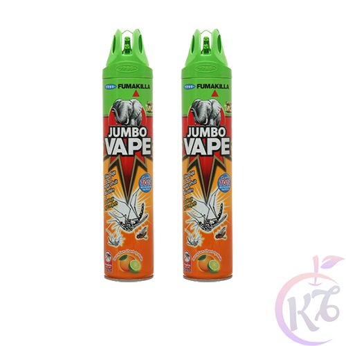 Combo 2 chai Bình xịt muỗi Jumbo chai 600ml hương Cam Chanh - bình xịt JumboVAPE thơm mát
