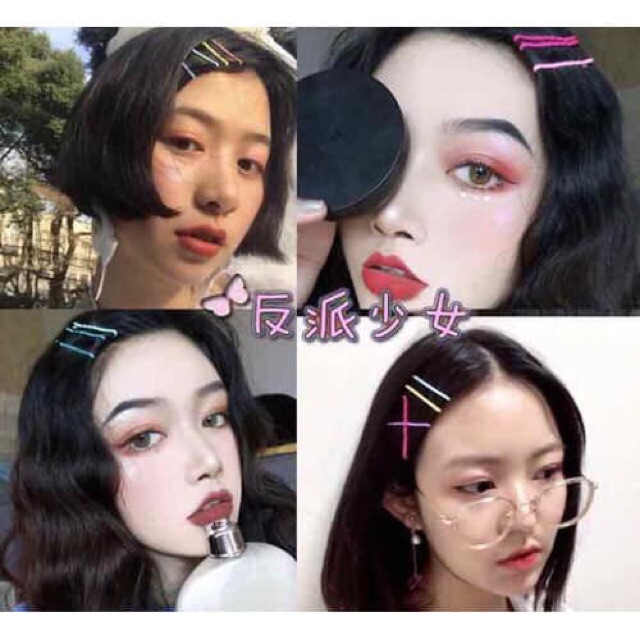 Kẹp ghim tóc nhiều màu set 10 cái. mua 20 cái tặng bìa cài ghim đáng yêu
