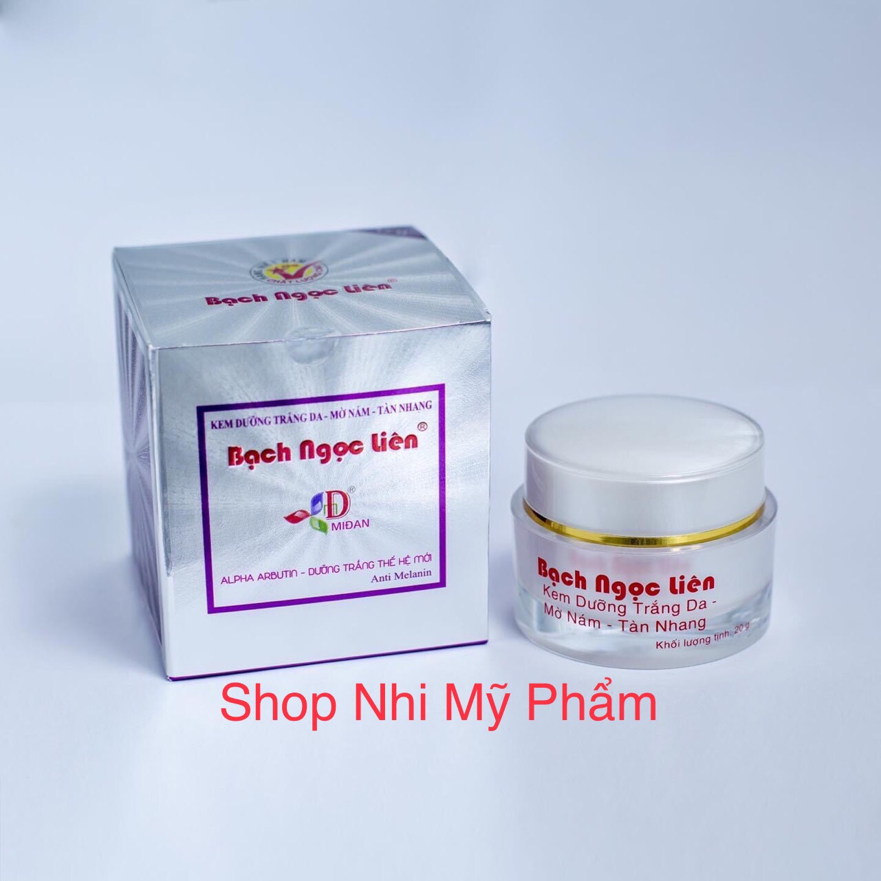 Chính hãng - Kem Bạch Ngọc Liên Mờ Nám Tàn Nhang Đồi Mồi Dưỡng Trắng Da 20gr