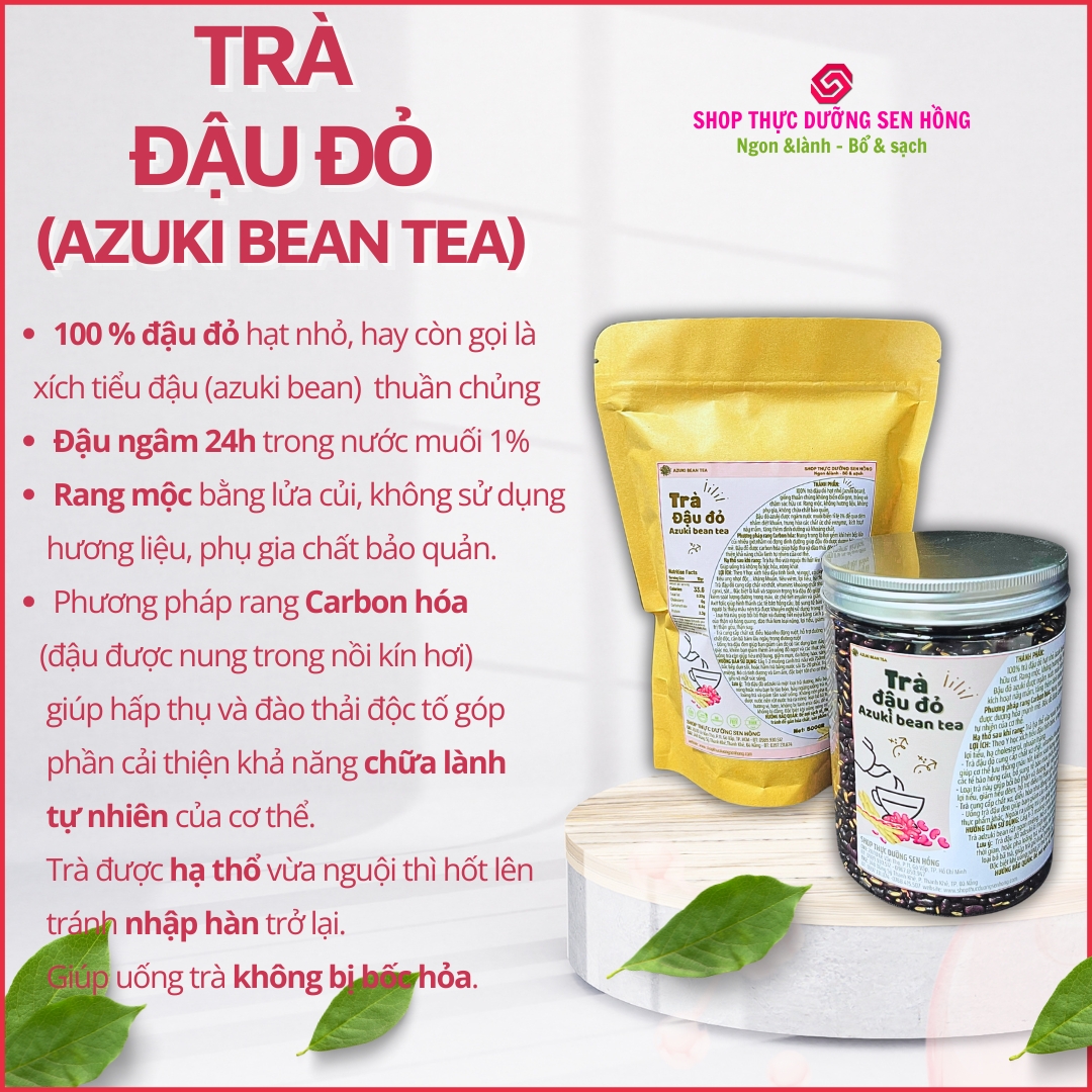 [HCM]Trà đậu đỏ (500gr) Trà xích tiểu đậu rang theo phương pháp thực dưỡng Ohsawa