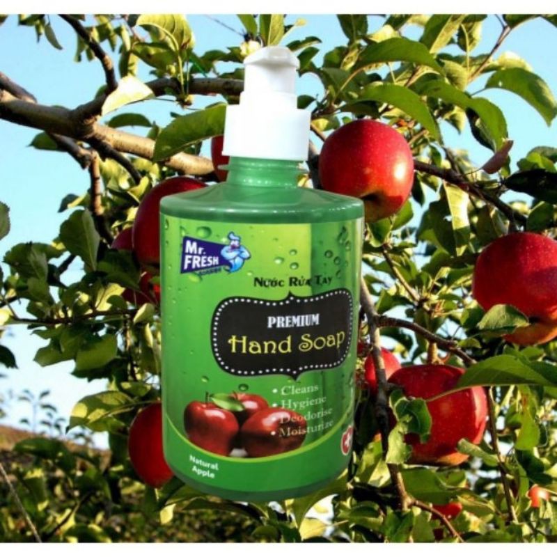Nước rửa tay khử mùi Mr.Fresh 500ml Táo,xả chanh ,dâu