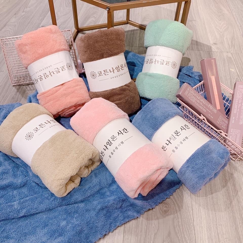 [HCM]KHĂN TẮM LÔNG CỪU HÀN QUỐC MỀM MỊN XỊN 70CM X 1.4 MÉT HÓT TREND 2019 - KHĂN TẮM CAO CẤP SIÊU DÀY BÔNG MỀM MỊN - KHĂN TẮM KHĂN LAU CỠ LỚN