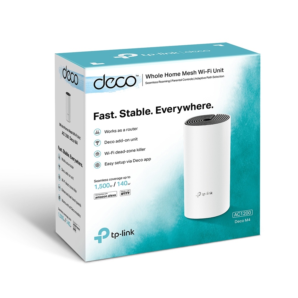 Bộ phát wifi tp-link deco m4 1-pack mesh mu-mimo ac1200mbps
