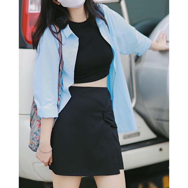 Áo somi xanh ngọc Ruchan