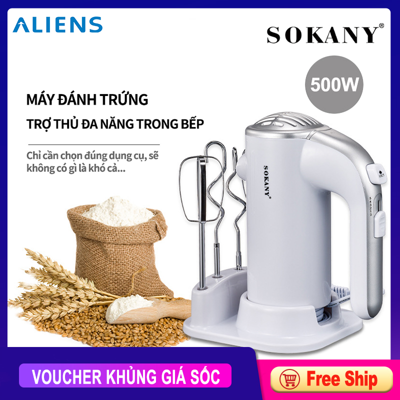 Máy đánh trứng Sokany956, máy nhào bột, máy trộn, công suất lớn, đa năng, 5 tốc độ điều chỉnh