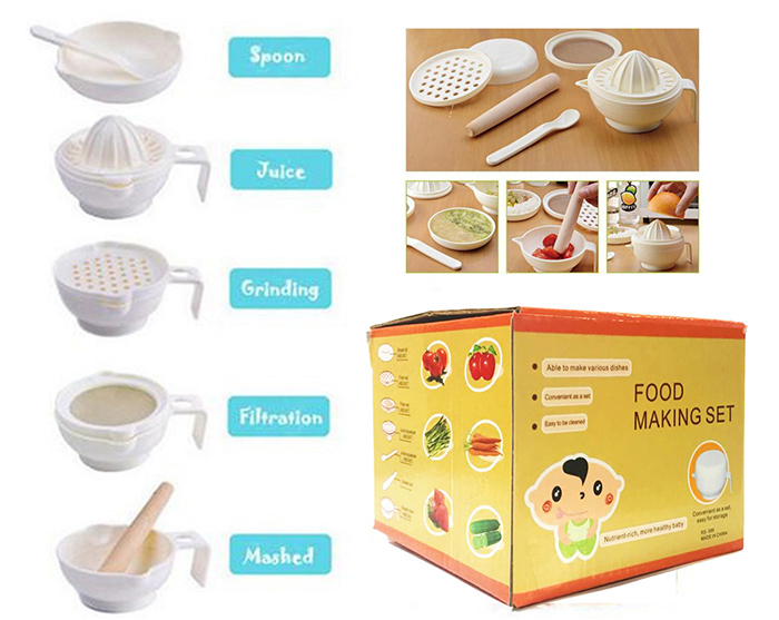 HCMDụng cụ chế biến thức ăn cho bé ăn dặm FoodMaking Set 7 món