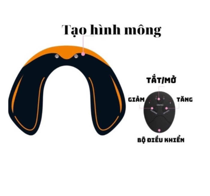 Máy massage đùi, massage mông, máy massage xung điện nâng mông, tạo hình, giảm mỡ, tăng cơ ems hips trainer, massage