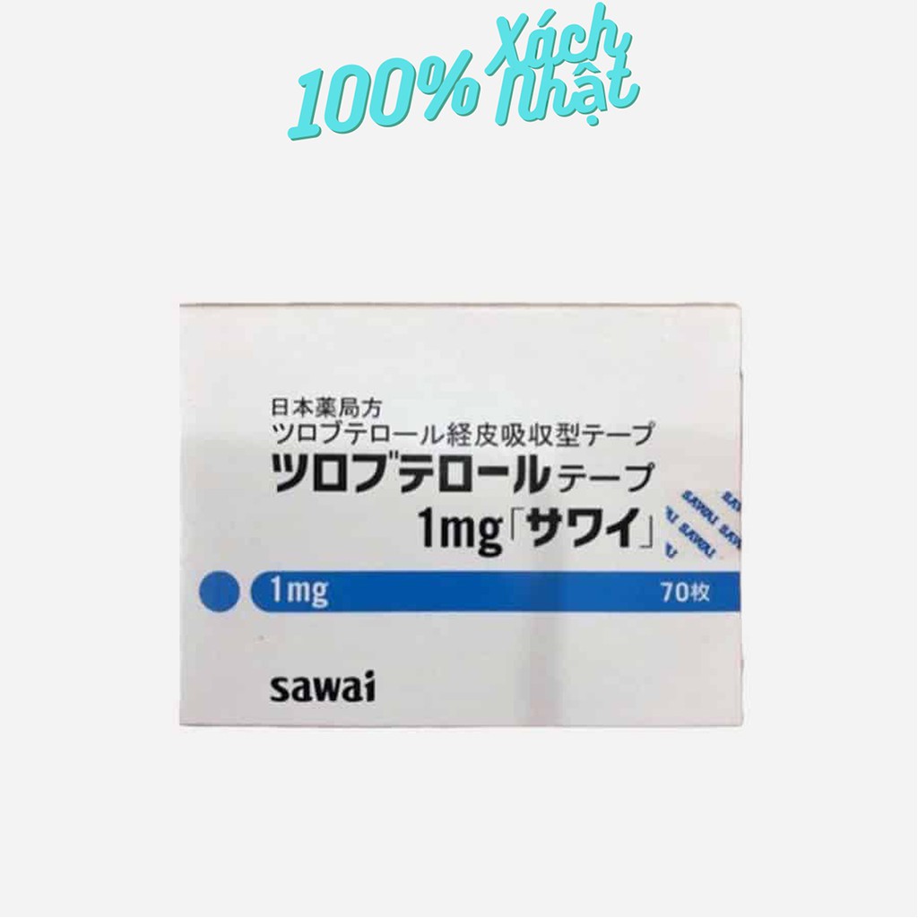 Miếng Dán Giảm Ho Sawai 1mg hộp 70 miếng nội địa Nhật Bản xách tay