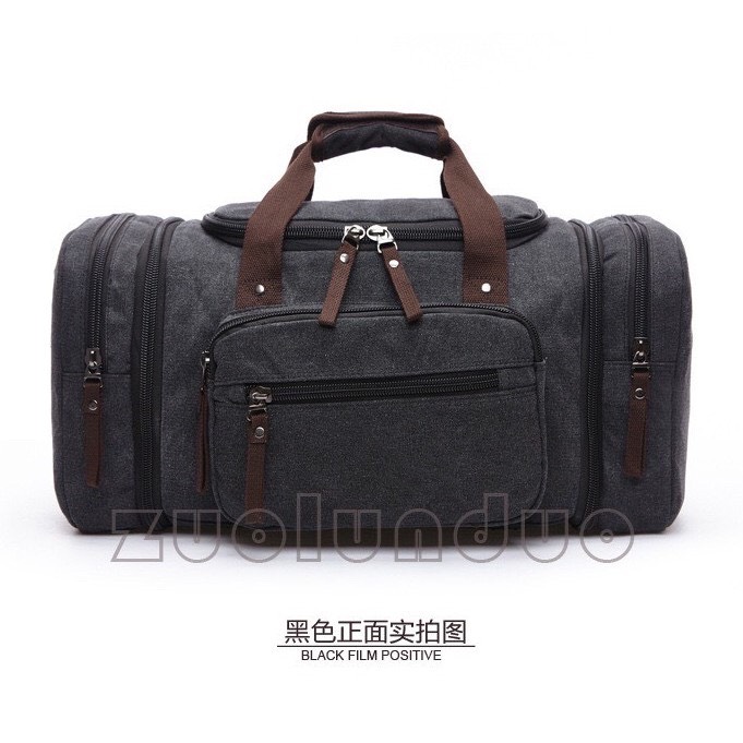 Túi trống vải du lịch túi xách đựng đồ đa năng T24 53x25x30cm